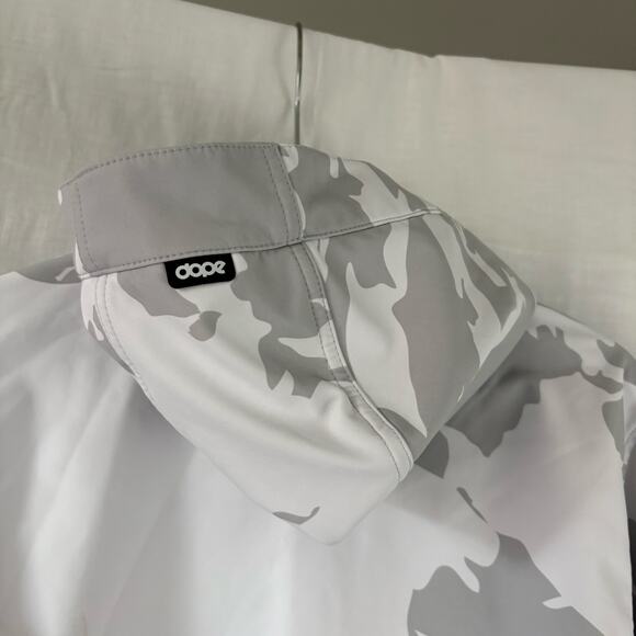 Dope Yeti Snowboard Jacket Gray White Camo Size Small Outdoor Ski - Picture 3 of 8